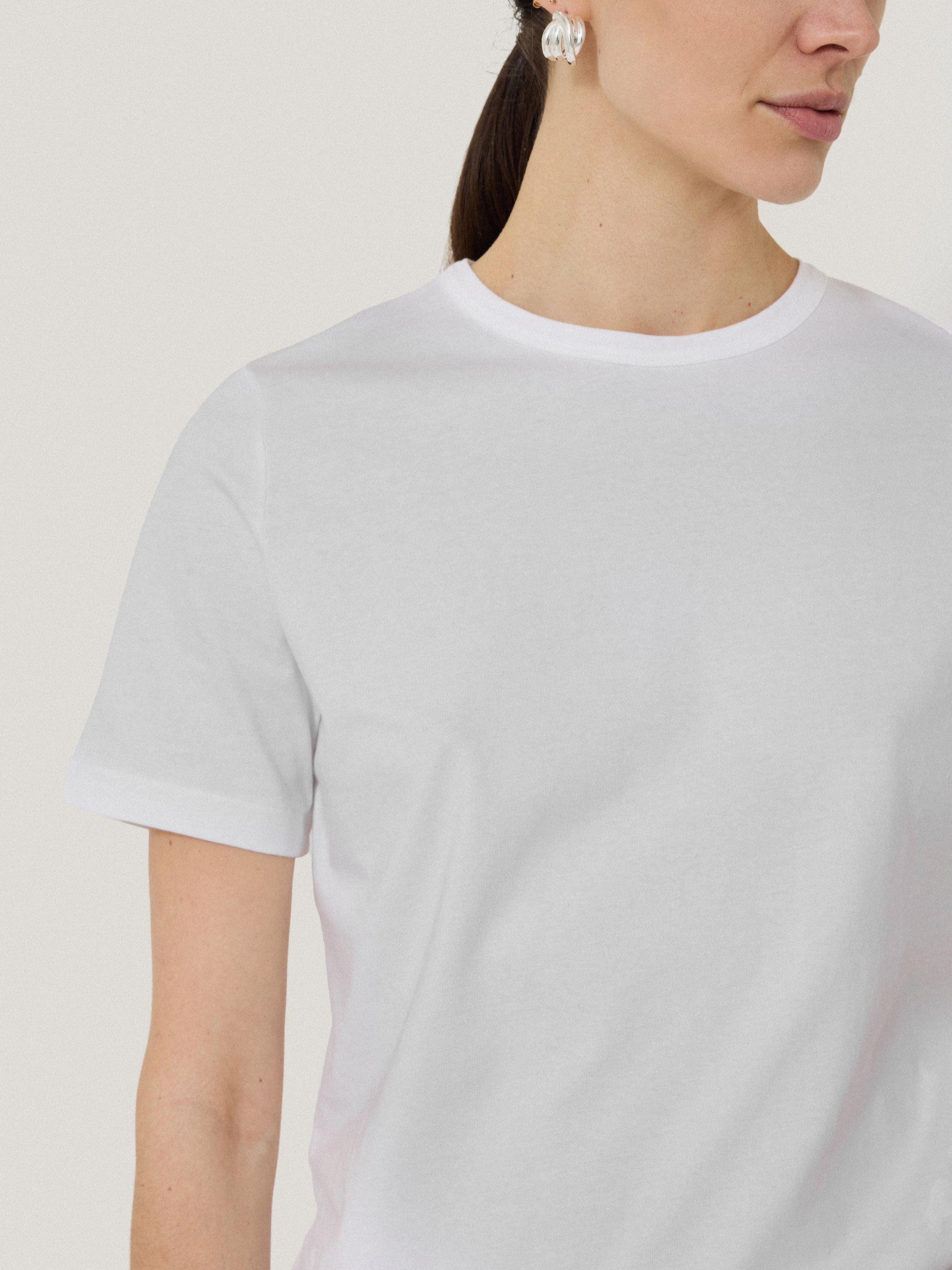 Product image 4 of 5, which shows Jigsaw Heavyweight Boxy T-Shirt, White, XS
