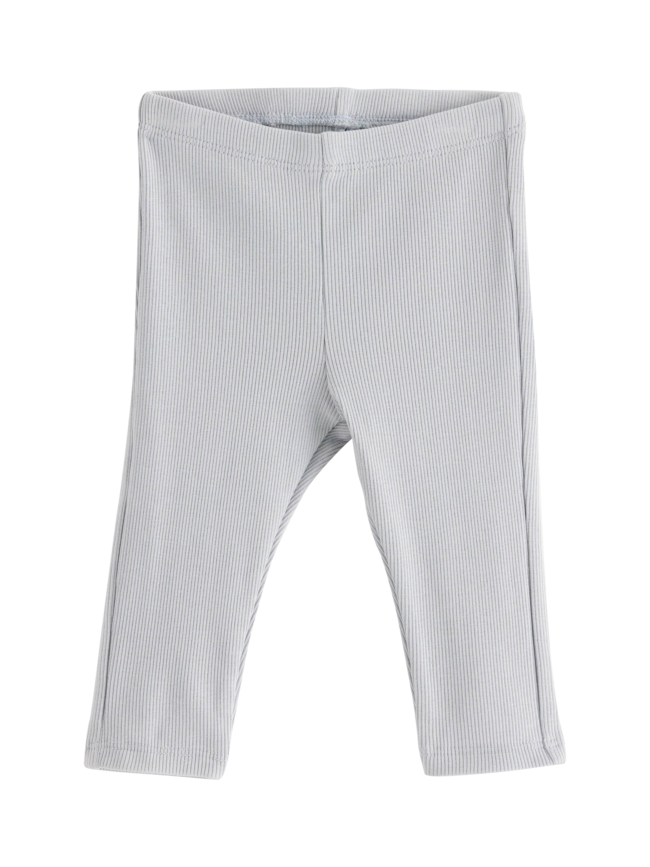 Product image 1 of 3, which shows Lindex Baby Plain Leggings, Light Dusty Blue, 4-6 months