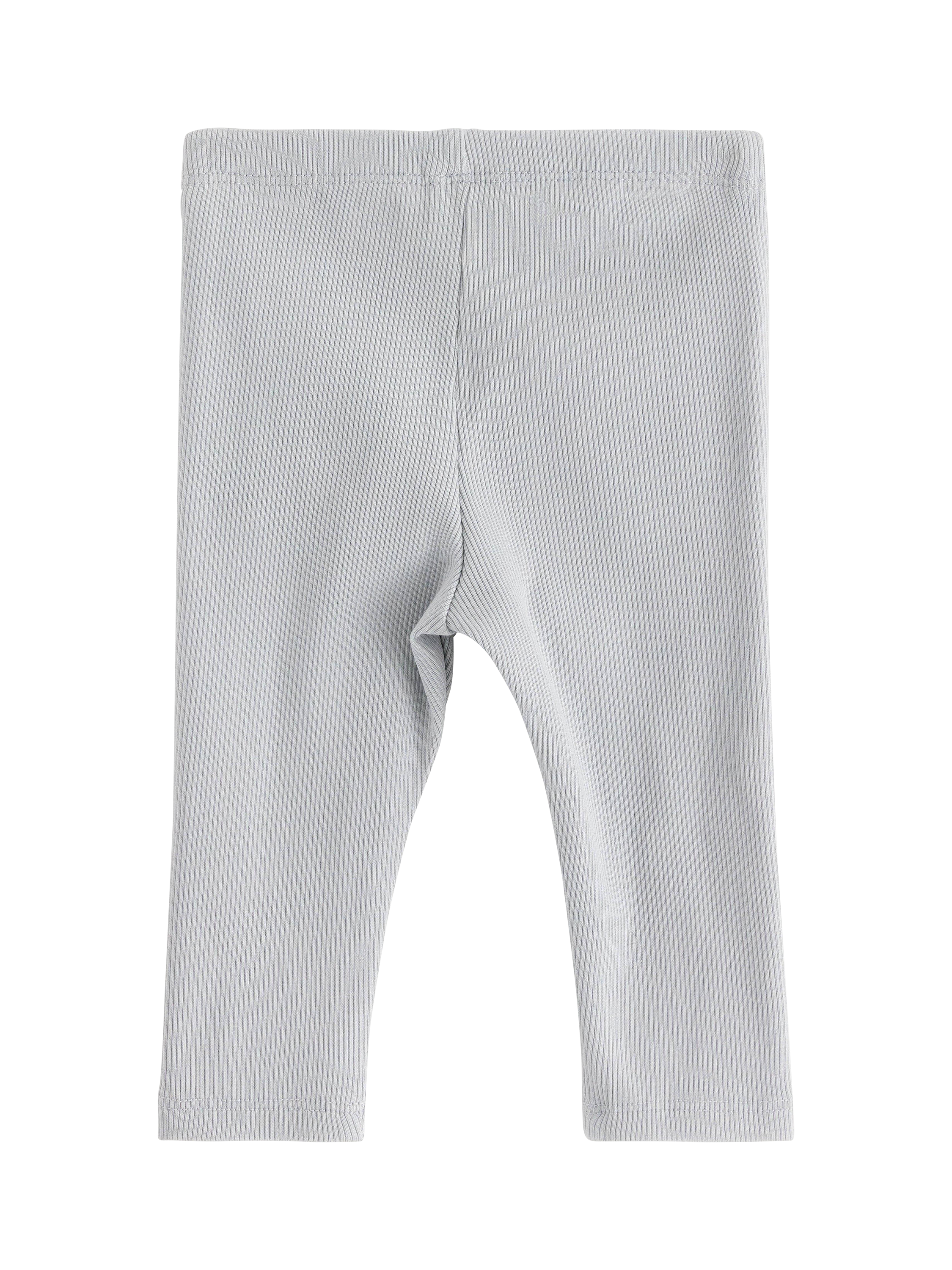 Product image 2 of 3, which shows Lindex Baby Plain Leggings, Light Dusty Blue, 4-6 months