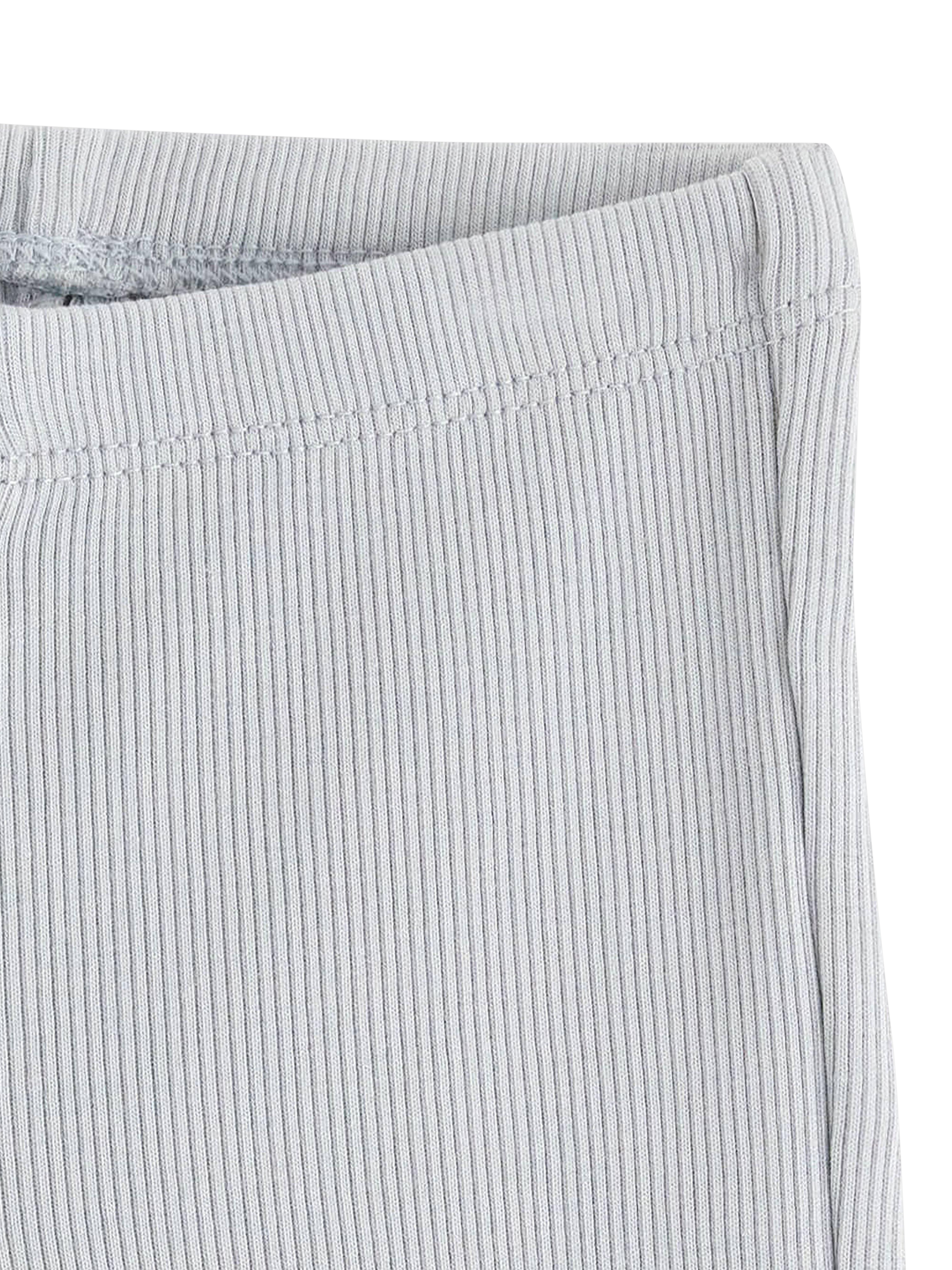 Product image 3 of 3, which shows Lindex Baby Plain Leggings, Light Dusty Blue, 4-6 months