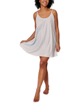 Pretty You London Modal Blend Swing Chemise, Sky Blue