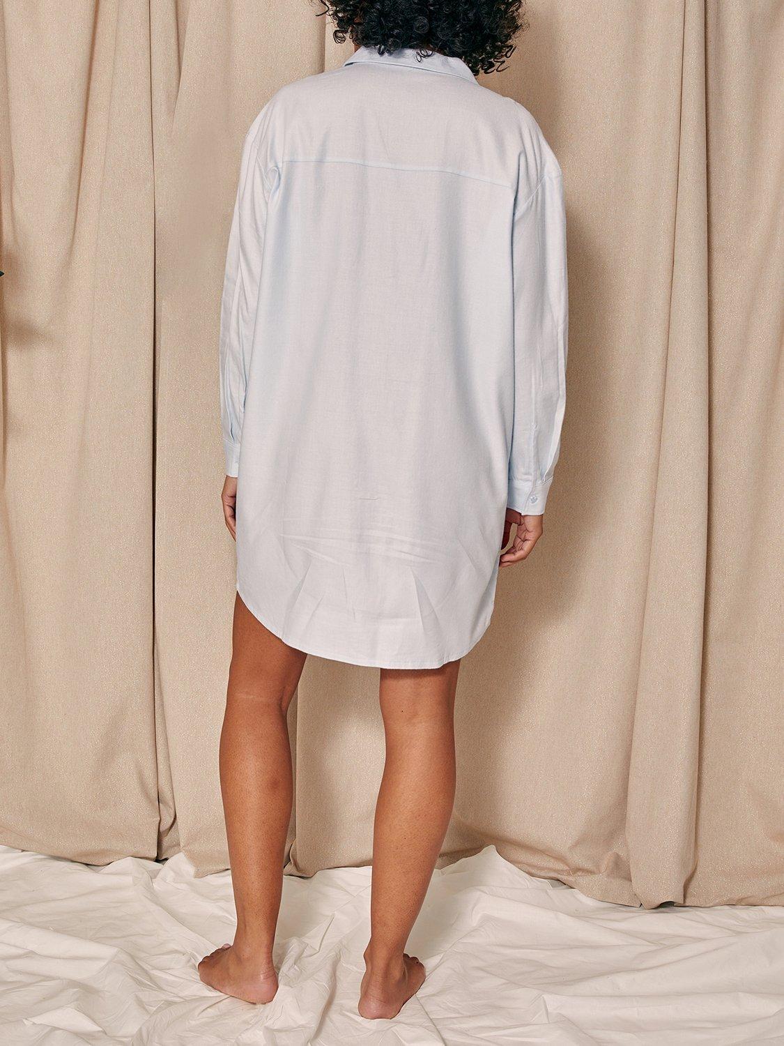 Product image 3 of 4, which shows Pretty You London Relaxed Fit Nightshirt, Sky Blue, 8