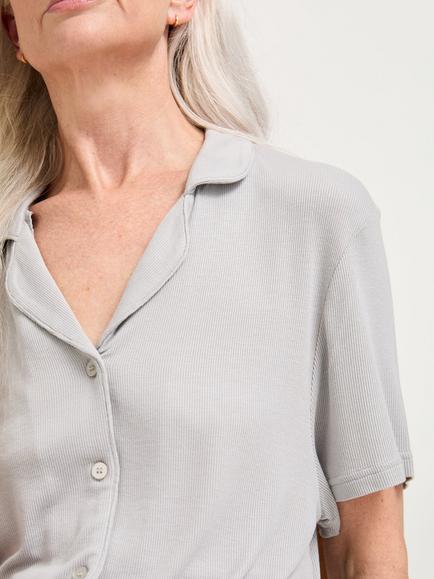 Pretty You London EcoVero Ribbed Nightshirt - view 2, Grey