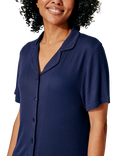 Pretty You London EcoVero Ribbed Nightshirt, Midnight