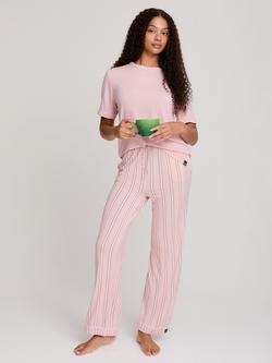 Pretty You London Bamboo Tee and Trouser Set, Blush