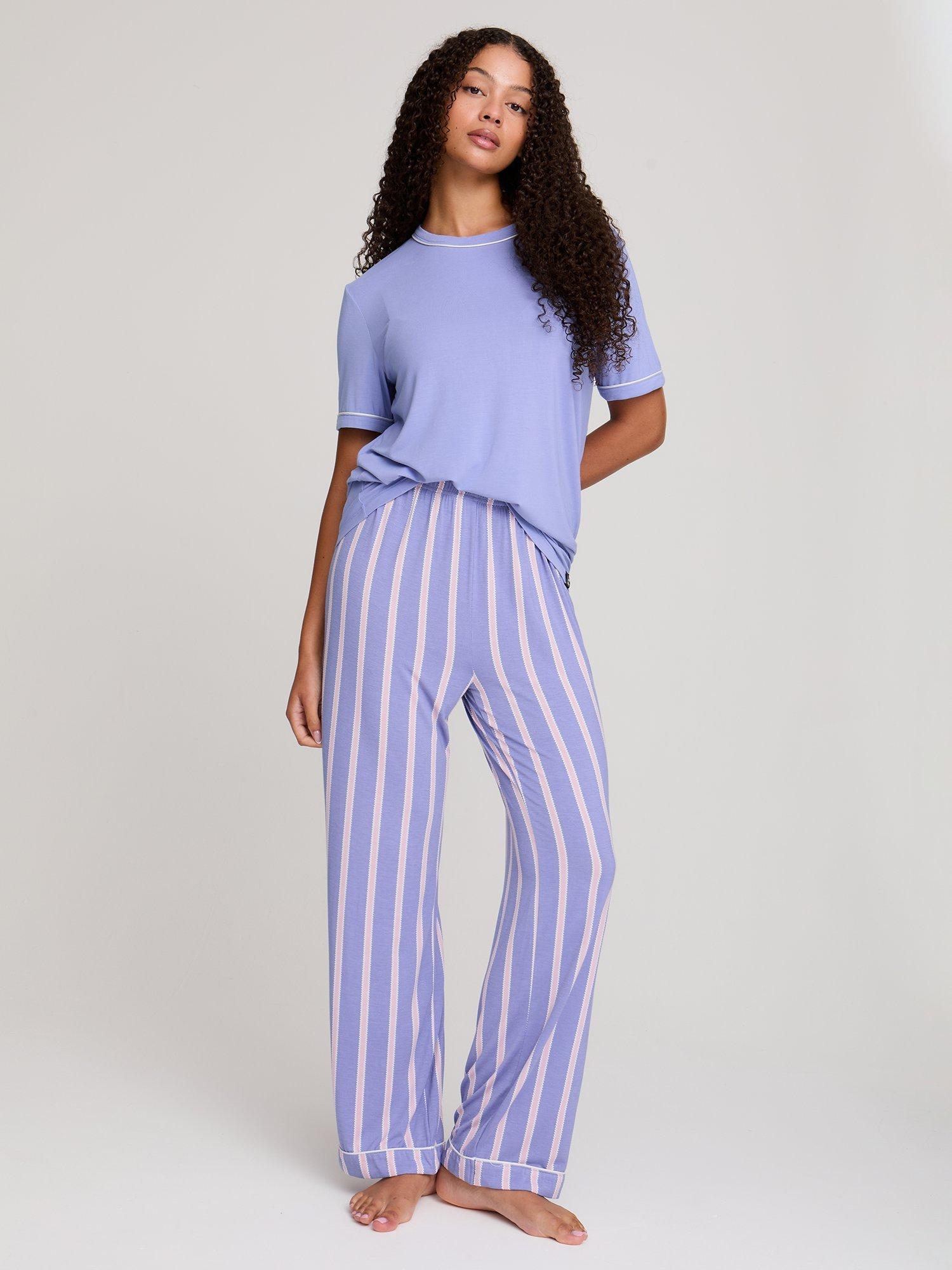 Product image 1 of 4, which shows Pretty You London Bamboo Tee and Trouser Set, Heather, 8