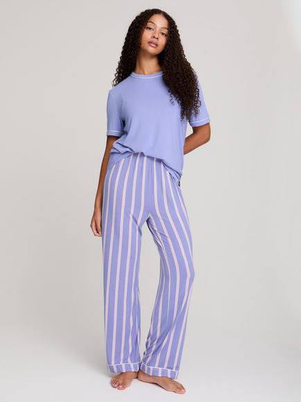 Pretty You London Bamboo Tee and Trouser Set, Heather