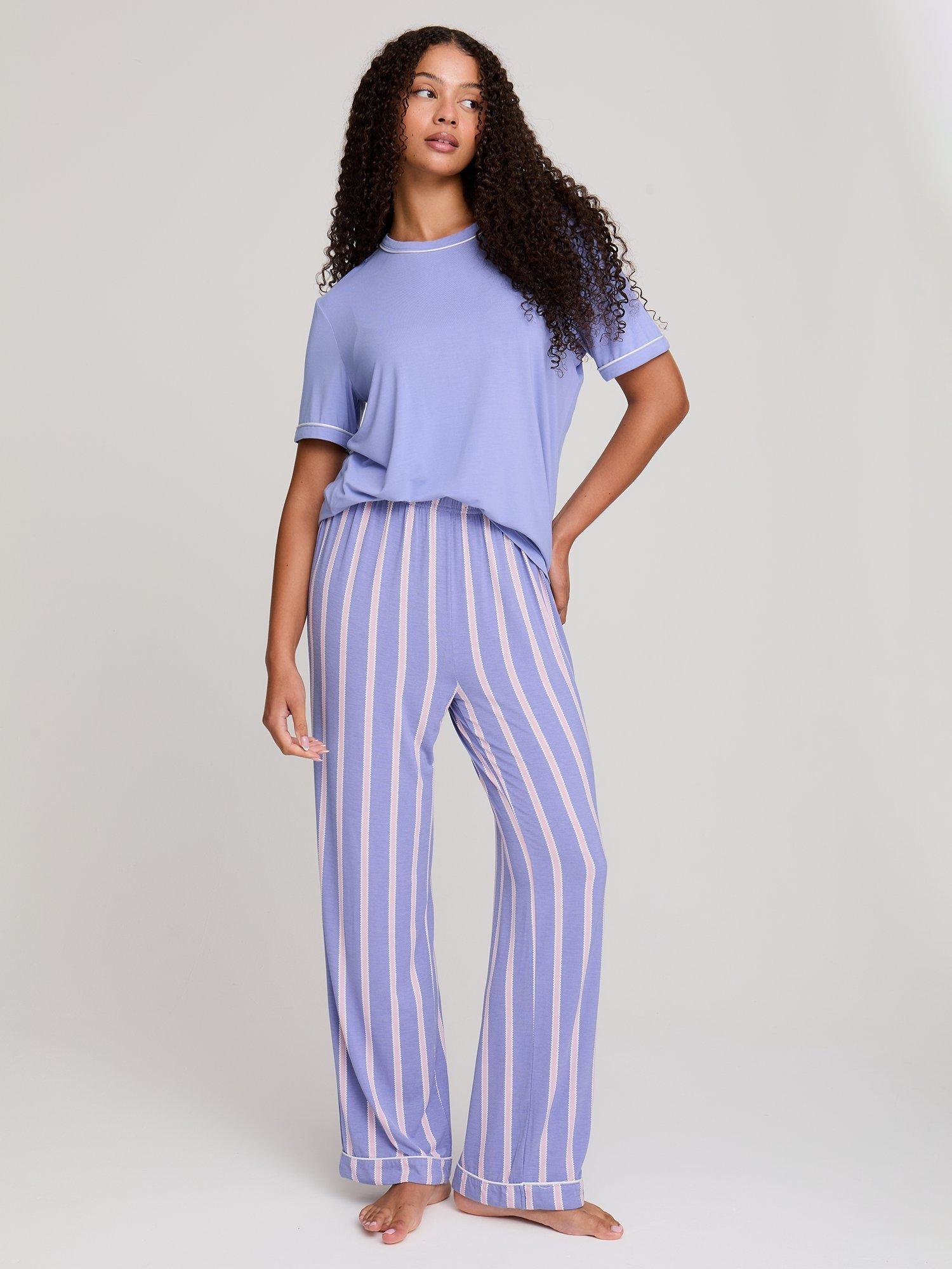 Product image 2 of 4, which shows Pretty You London Bamboo Tee and Trouser Set, Heather, 8