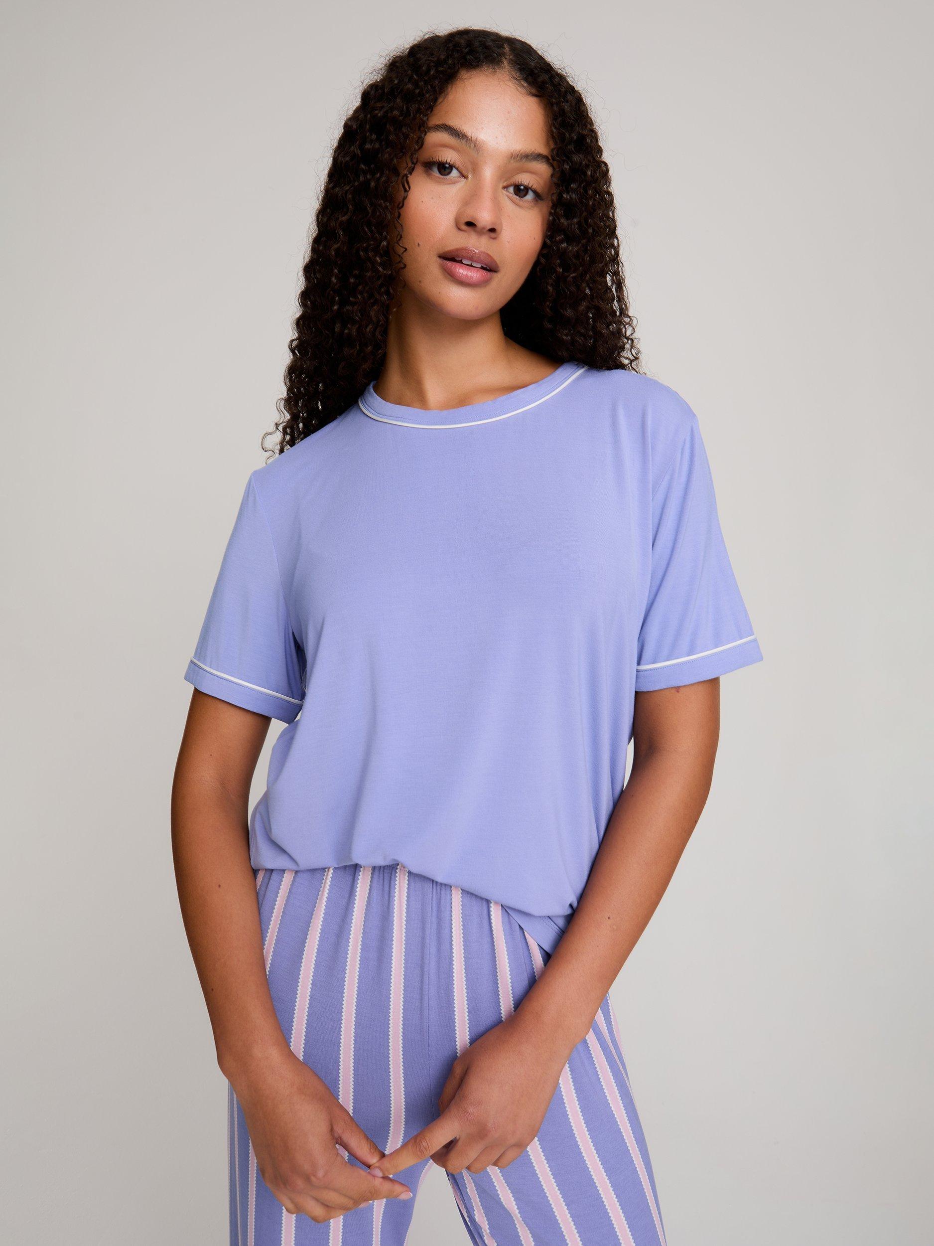 Product image 3 of 4, which shows Pretty You London Bamboo Tee and Trouser Set, Heather, 8