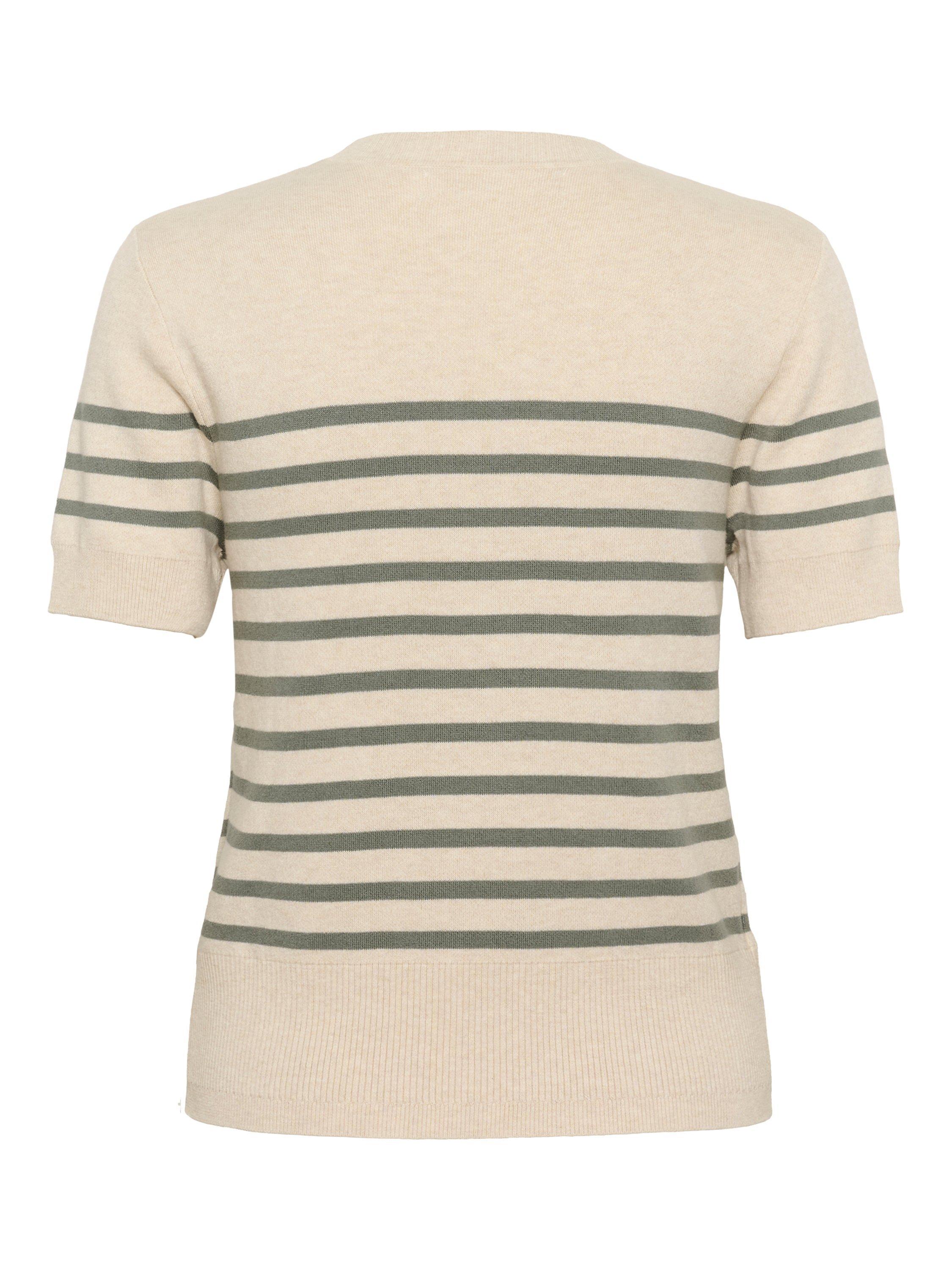 Product image 2 of 2, which shows InWear Wallis Stripe Jumper, Agave/Cream, XS