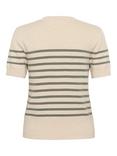 InWear Wallis Stripe Jumper, Agave/Cream
