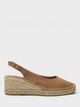 Crew Clothing Suede Slingback Espadrille Shoes, Natural
