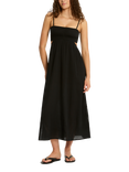 Sea Level Sunset Bandeau Dress, Black