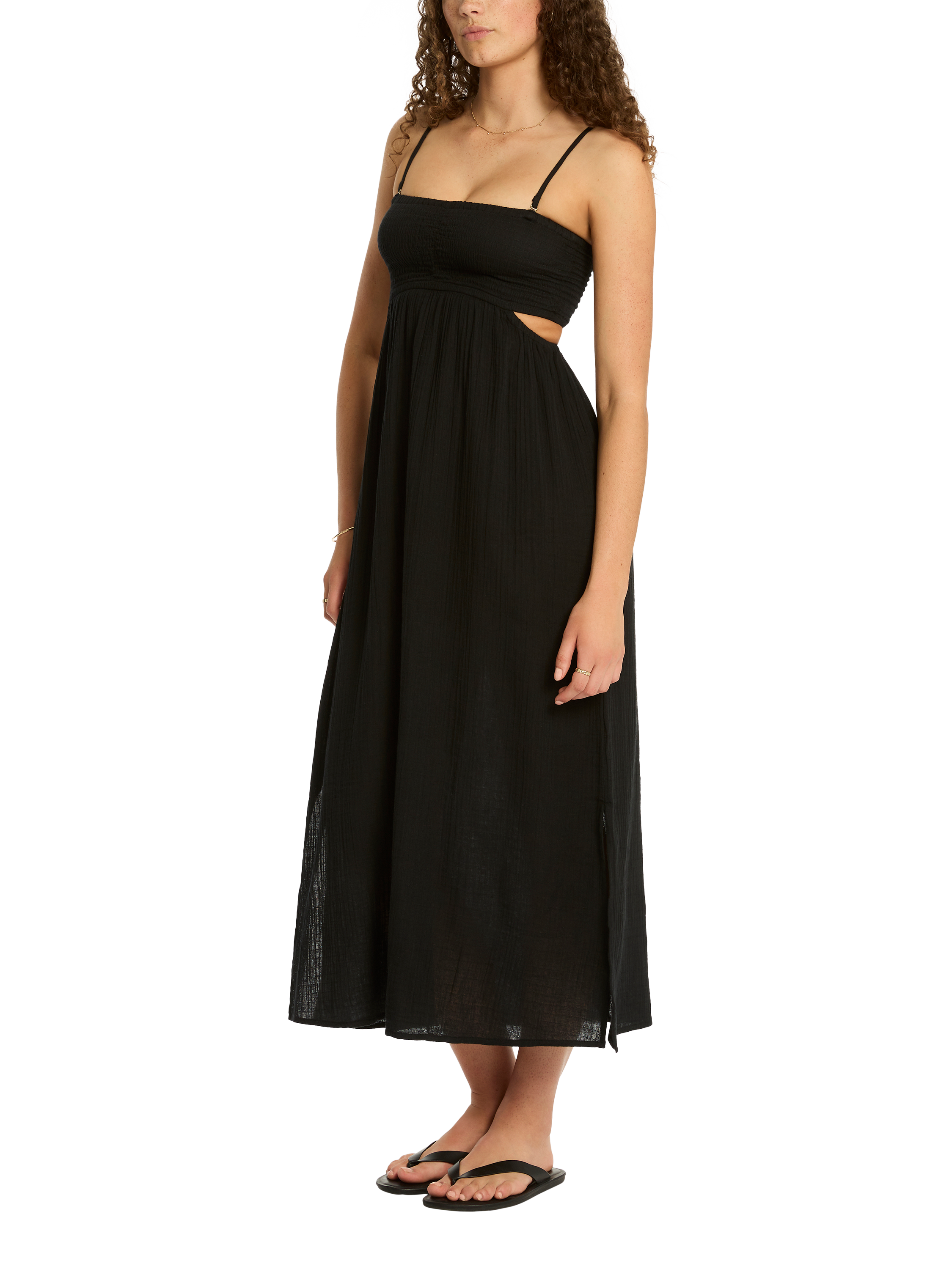 Product image 2 of 5, which shows Sea Level Sunset Bandeau Dress, Black, XS