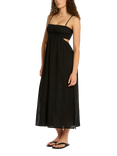 Sea Level Sunset Bandeau Dress, Black