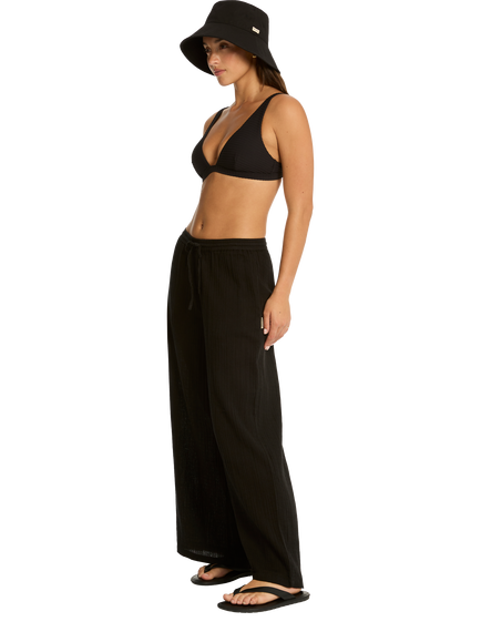 Sea Level Beach Trousers 1 - view 2, Black