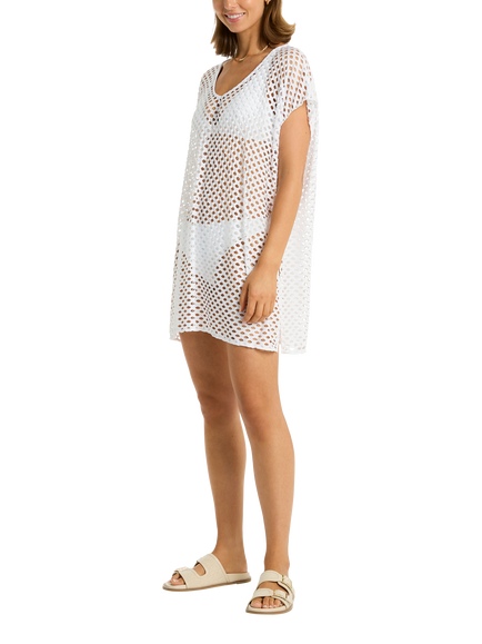 Sea Level Castaway Kaftan, White - view 2, White