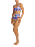 Sea Level Blue Hawaii High Waist Bikini Bottoms, Iris/Multi