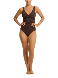 Sea Level X Front Swimsuit, Cocoa, Cocoa
