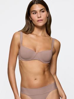 Triumph Body Make-Up Illusion Balconette Bra, Chocolate Mousse