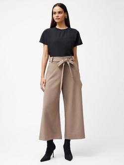 French Connection Whisper Wide Leg Culottes, Mocha Mousse, Mocha Mousse
