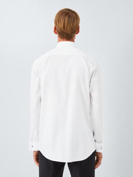 John Lewis Marcella Wing Collar Cotton Dress Shirt - view 2, White
