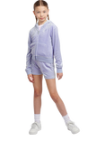 Juicy Couture Kids' Tonal Embroidered Velour Shorts