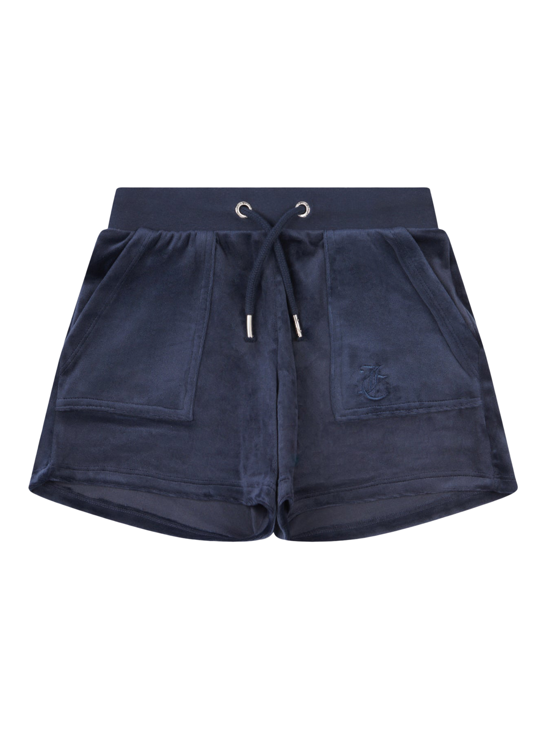 Product image 5 of 7, which shows Juicy Couture Kids' Tonal Velour Shorts, Night Sky, 7-8 years