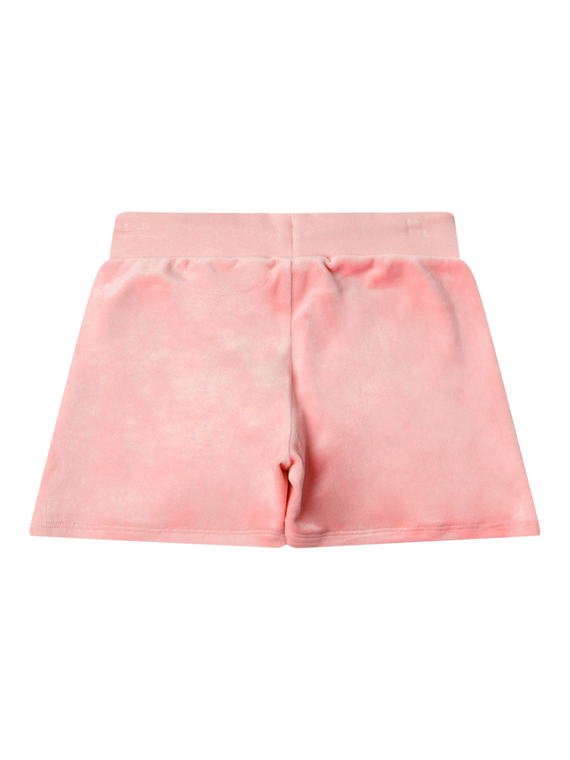 Product image 6 of 7, which shows Juicy Couture Kids' Tonal Embroidered Velour Shorts, Peach Blossom, 7-8 years