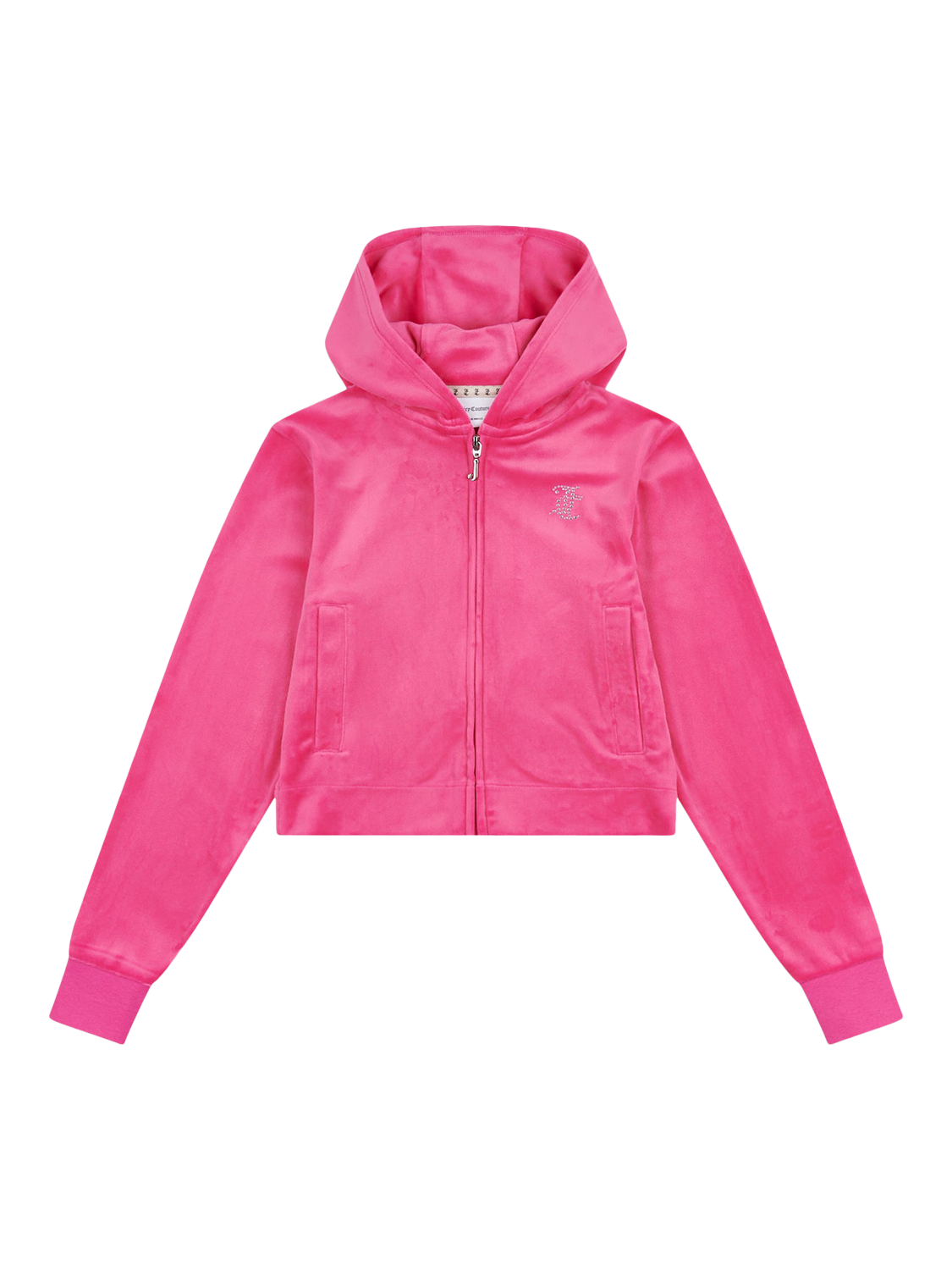 Product image 5 of 7, which shows Juicy Couture Kids' Arch Zip Hoodie, Fuchsia Purple, 7-8 years