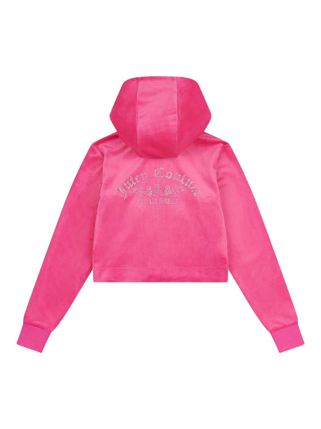 Product image 6 of 7, which shows Juicy Couture Kids' Arch Zip Hoodie, Fuchsia Purple, 7-8 years