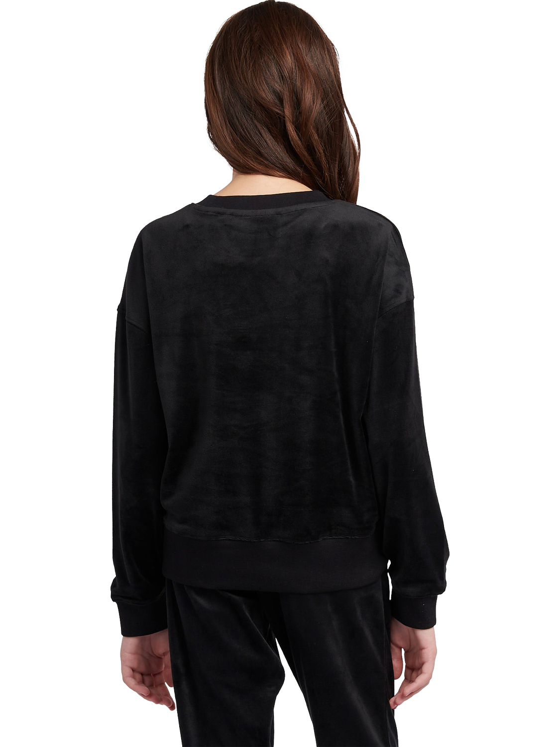 Product image 3 of 7, which shows Juicy Couture Kids' Logo Crew Neck Sweatshirt, Jet Black, 7-8 years