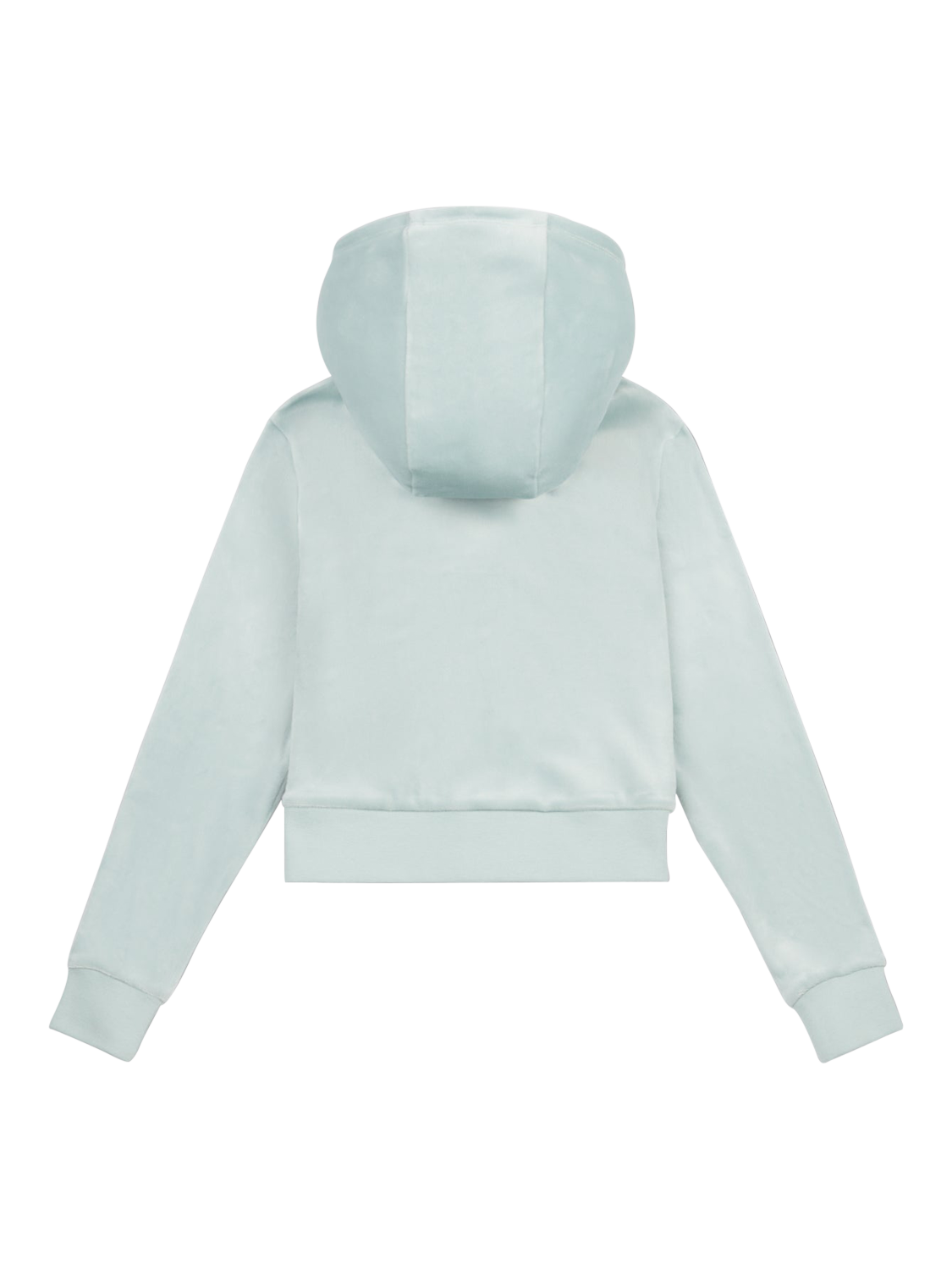 Product image 6 of 11, which shows Juicy Couture Kids' Mini Diamante Zip Hoodie, Gray Mist, 7-8 years