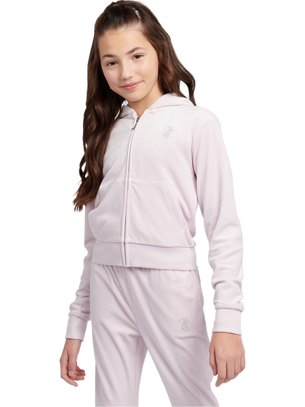 Juicy Couture Diamante Hoodie, Lavender Fog, Lavender Fog