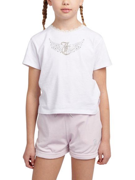 Juicy Couture Kids' Angel T-Shirt, Bright White, Bright White