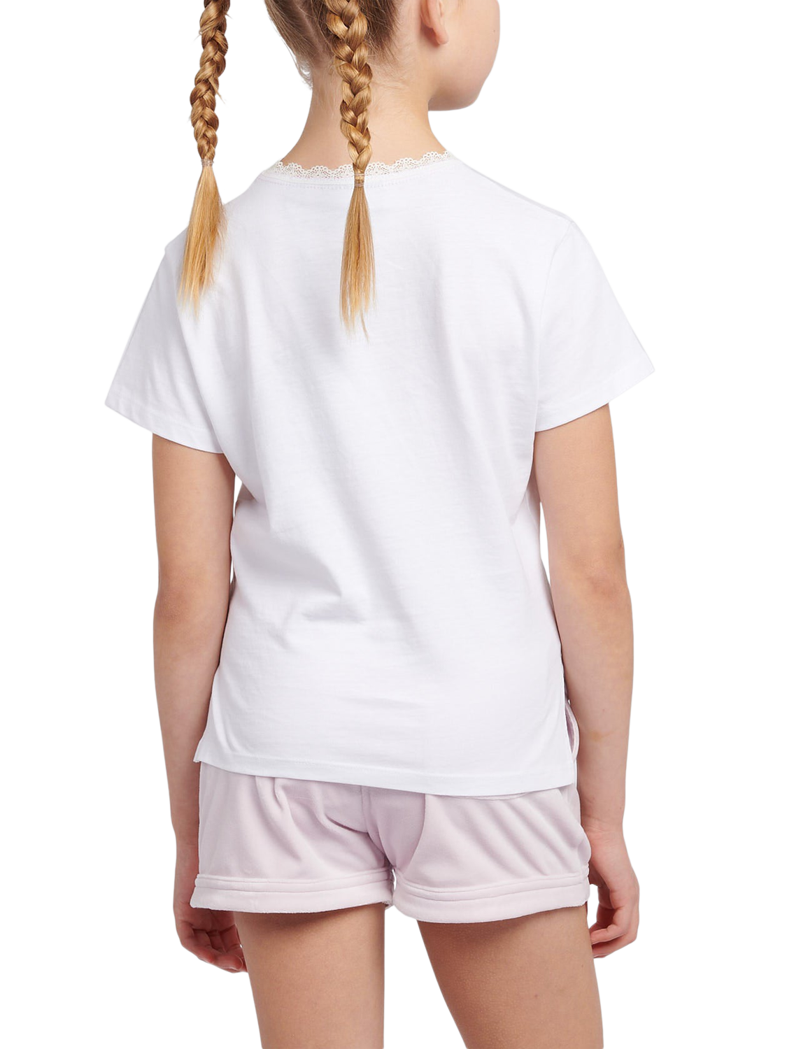 Product image 3 of 7, which shows Juicy Couture Kids' Angel T-Shirt, Bright White, 7-8 years
