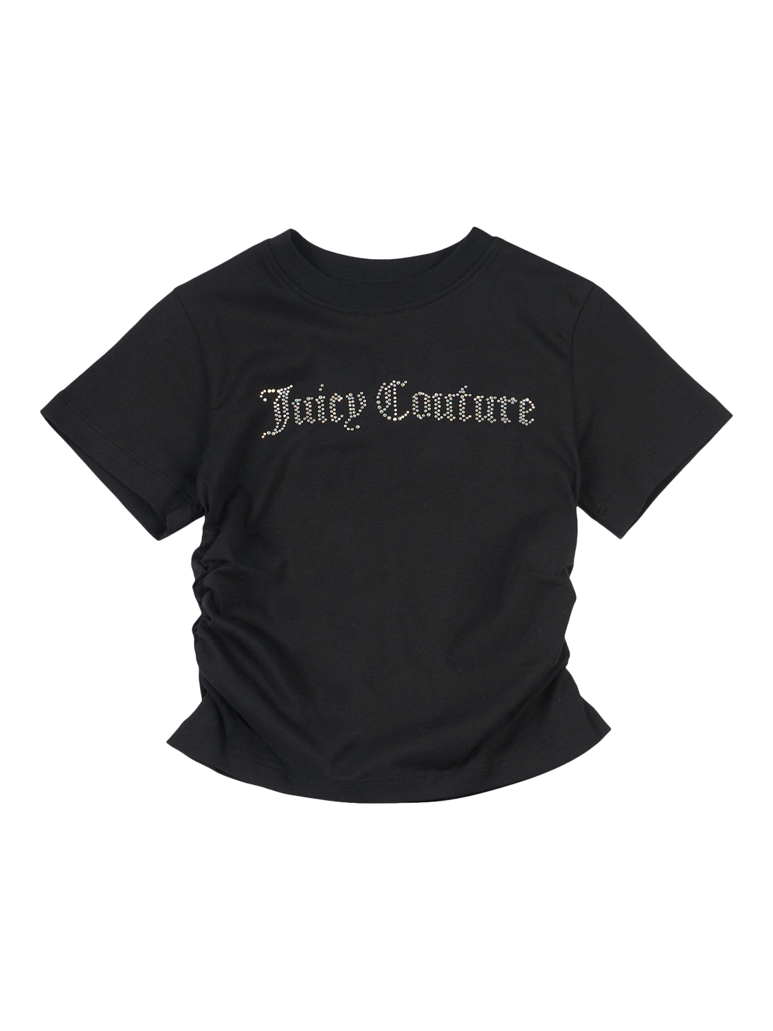 Product image 5 of 7, which shows Juicy Couture Kids' Diamante Ringer T-Shirt, Black, 7-8 years