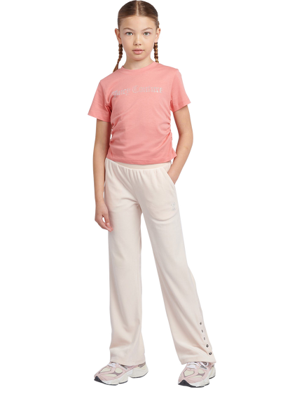 Juicy Couture Kids' Diamante Ringer T-Shirt - view 2, Peach Blossom