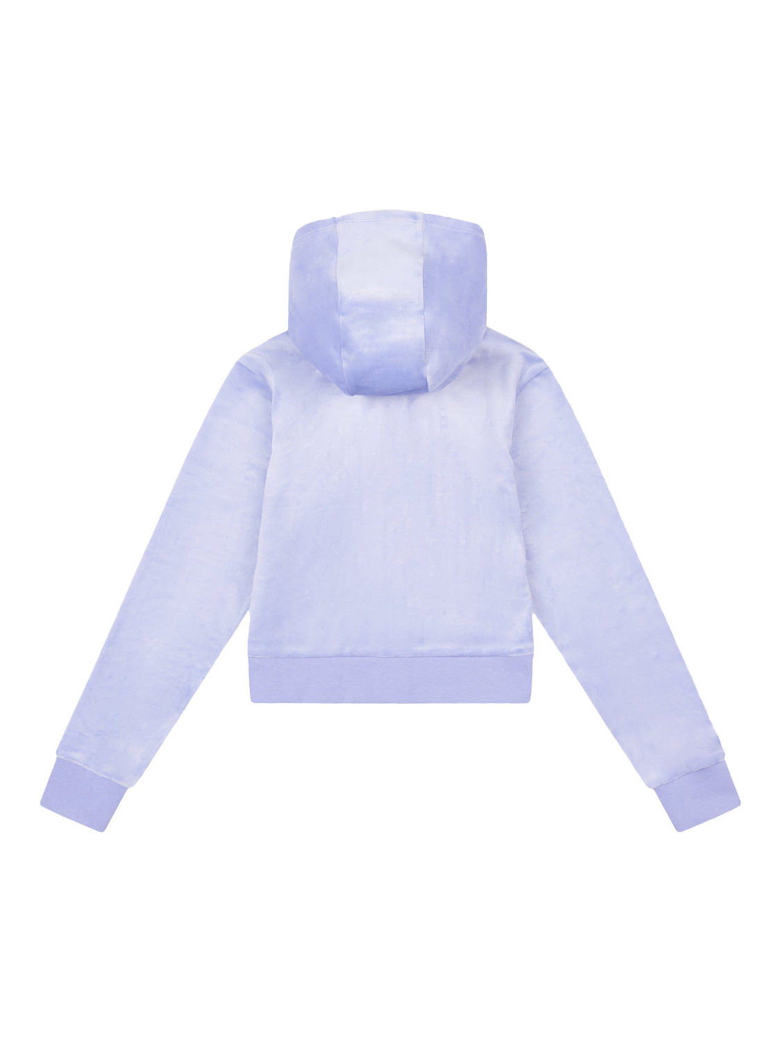 Product image 6 of 7, which shows Juicy Couture Kids' Velour Tonal Zip Hoodie, Jacaranda, 7-8 years