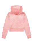 Juicy Couture Kids' Velour Tonal Zip Hoodie, Peach Blossom