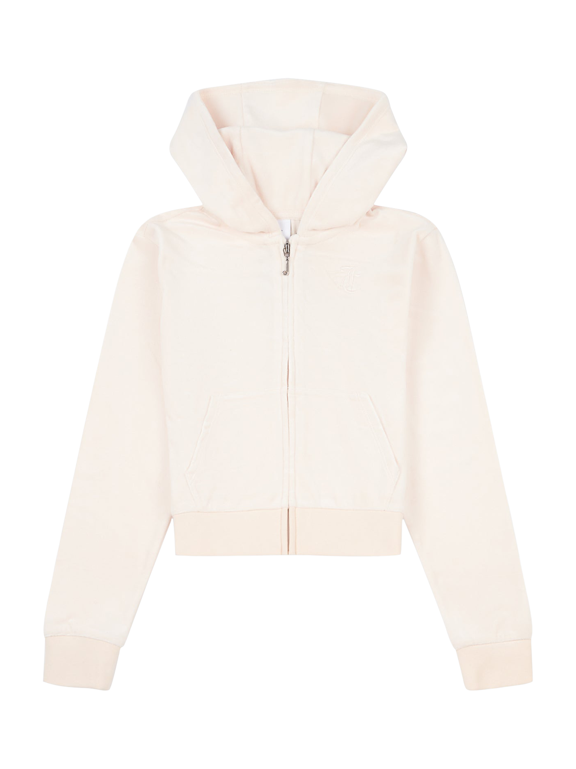 Product image 4 of 6, which shows Juicy Couture Kids' Velour Tonal Zip Hoodie, Shell, 7-8 years