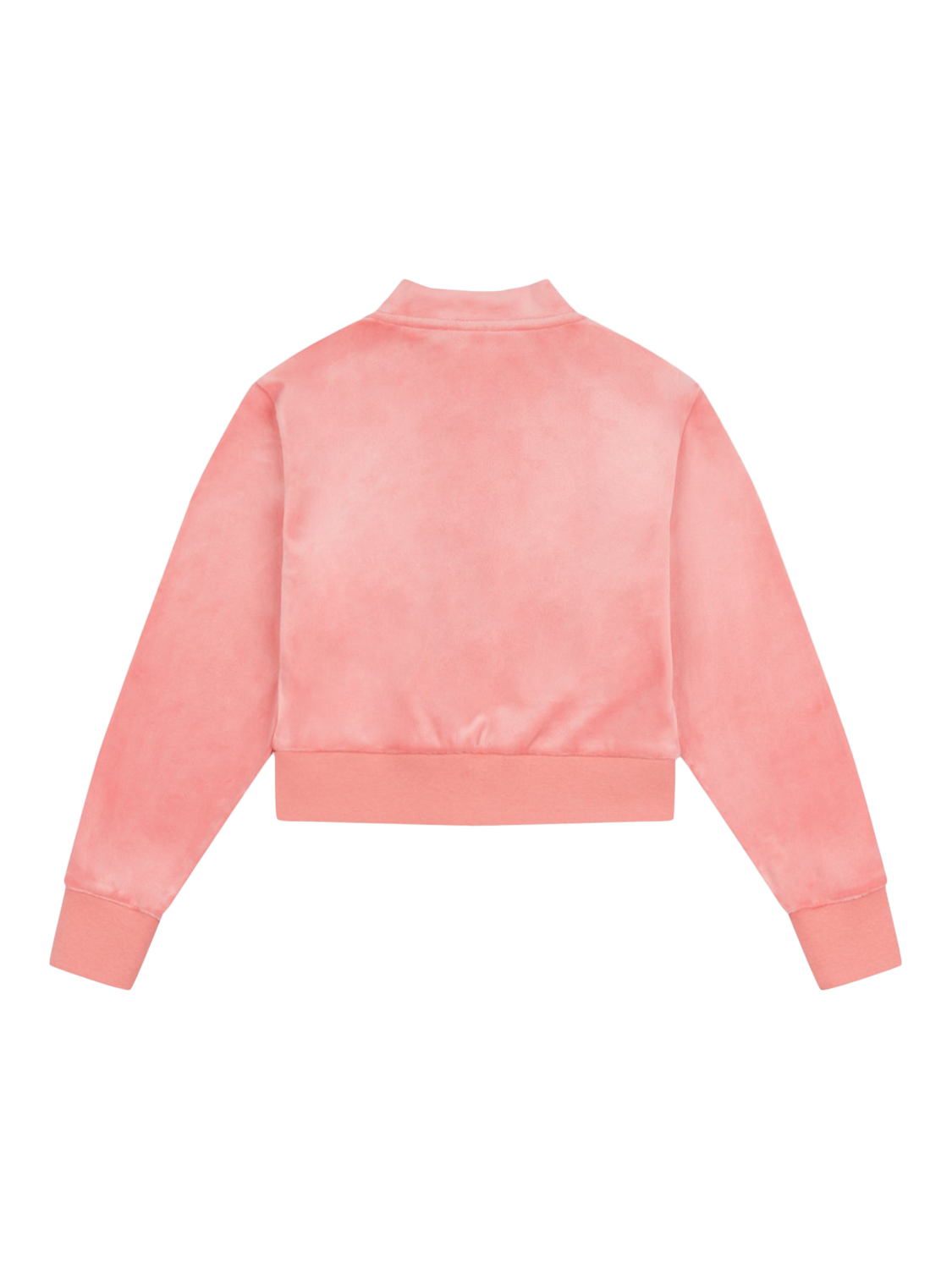 Product image 7 of 8, which shows Juicy Couture Kids' Velour Zip-Up Jacket, Peach Blossom, 7-8 years