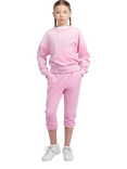 Juicy Couture Kids' Capri Length Slim Joggers, Pink