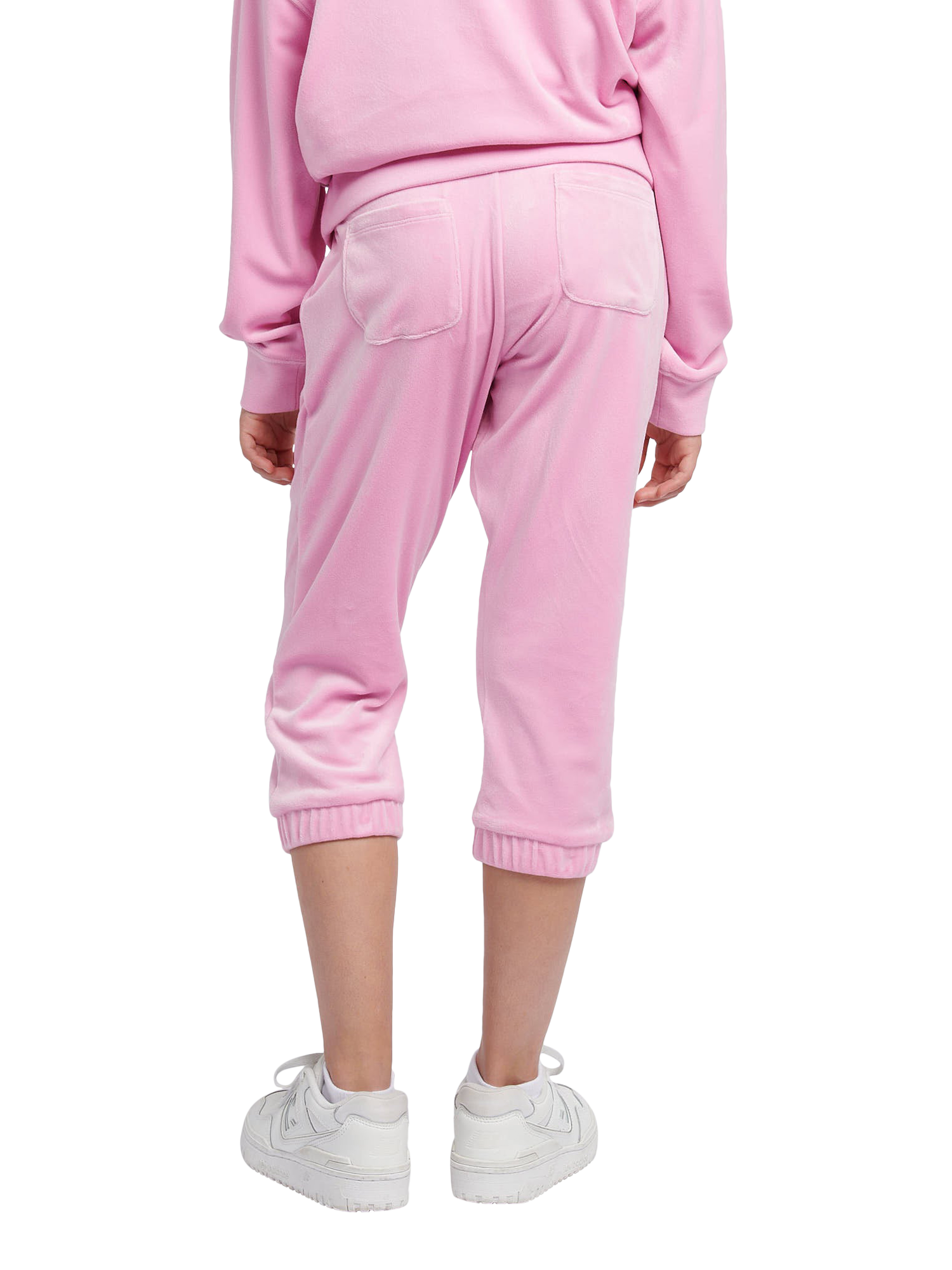 Product image 3 of 4, which shows Juicy Couture Kids' Capri Length Slim Joggers, Pink, 7-8 years
