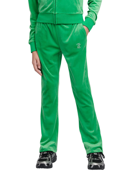 Juicy Couture Kids' Diamante Bootcut Joggers, Green Bee, Green Bee