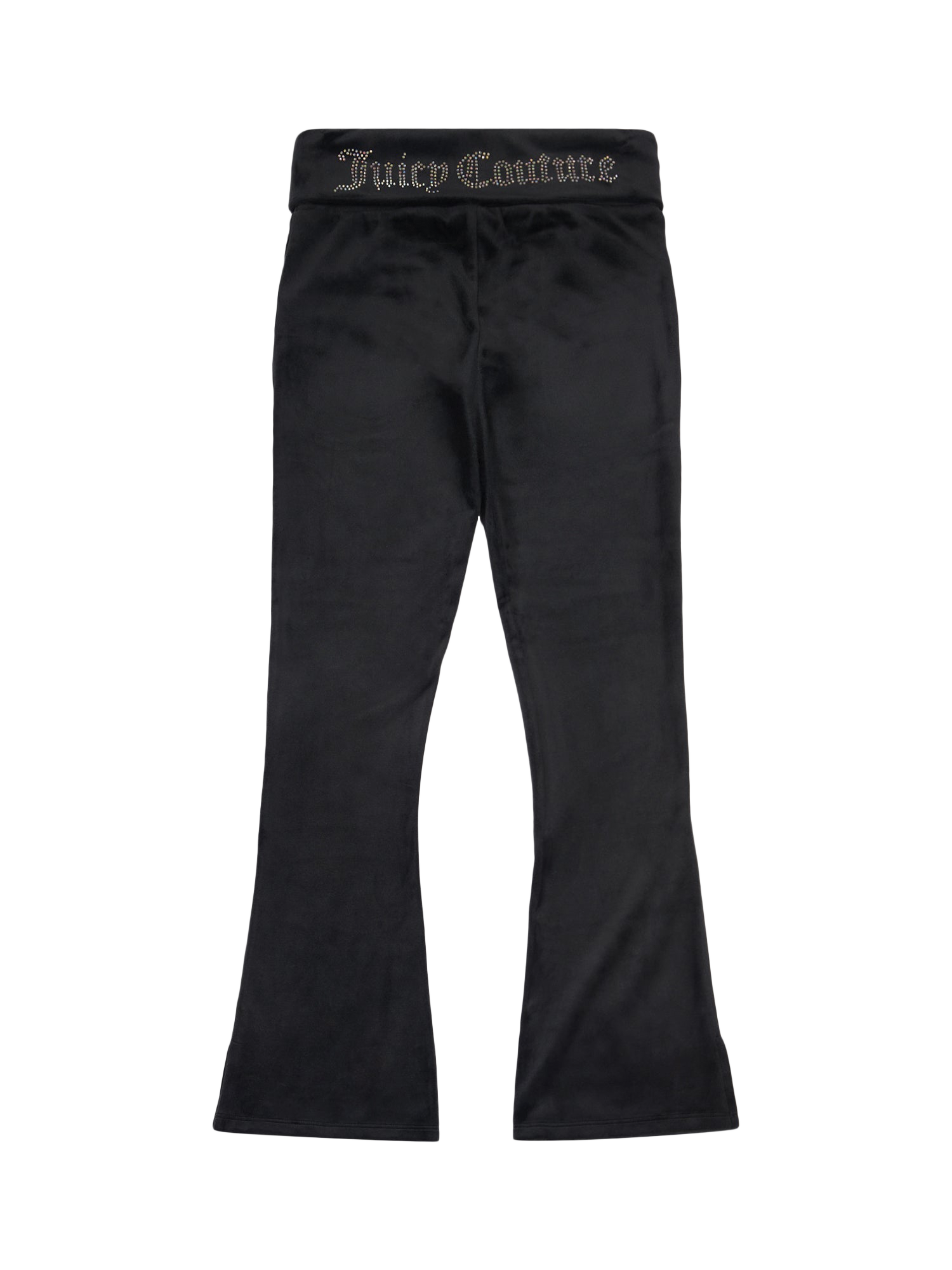 Product image 7 of 9, which shows Juicy Couture Kids' Fold Over Waist Joggers, Jet Black, 7-8 years