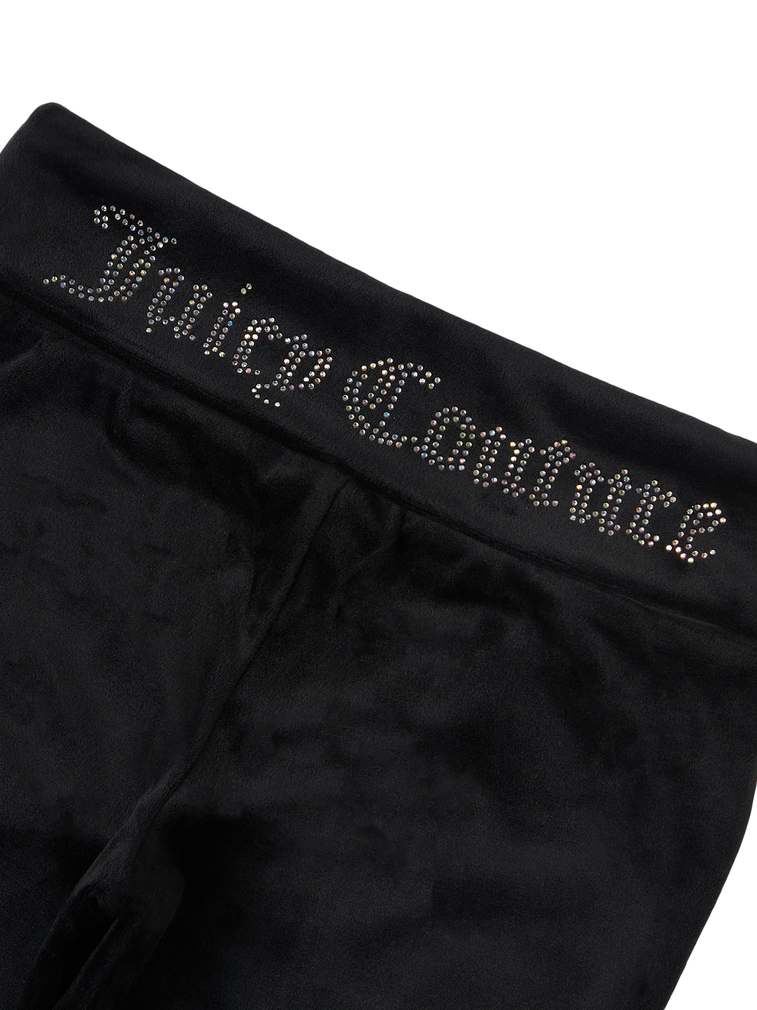 Product image 9 of 9, which shows Juicy Couture Kids' Fold Over Waist Joggers, Jet Black, 7-8 years