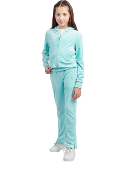 Juicy Couture Kids' Velour Fold Over Waist Joggers - view 2, Angel Blue