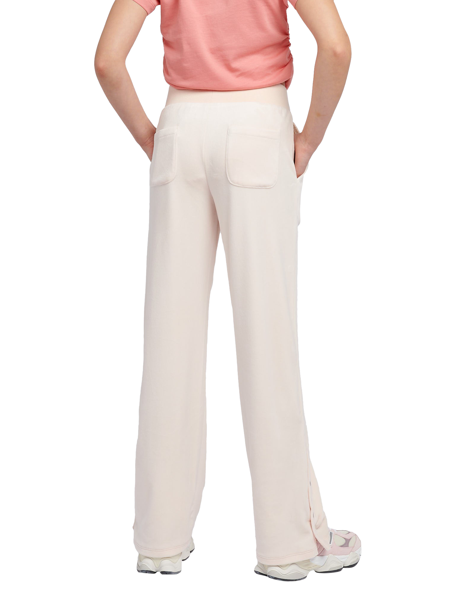 Product image 3 of 9, which shows Juicy Couture Kids' Velour Straight Leg Joggers, Shell, 7-8 years