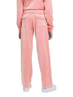 Juicy Couture Kids' Tonal Wide Leg Joggers, Peach Blossom - view 2, Peach Blossom